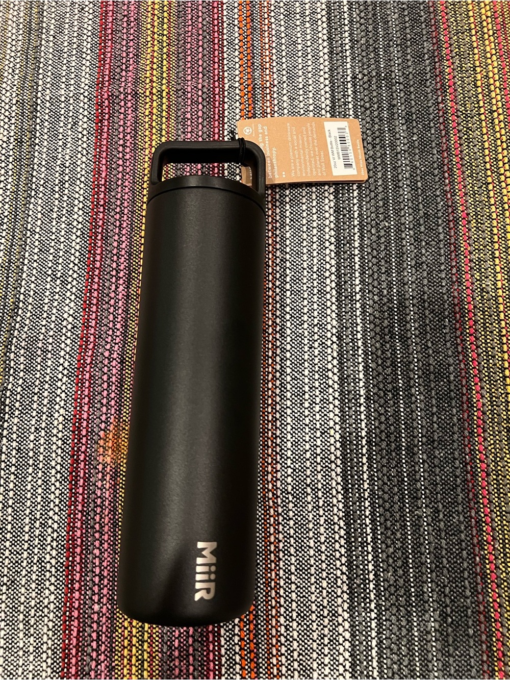 Miir Matte Black Insulated Water Bottle with Carry Handle